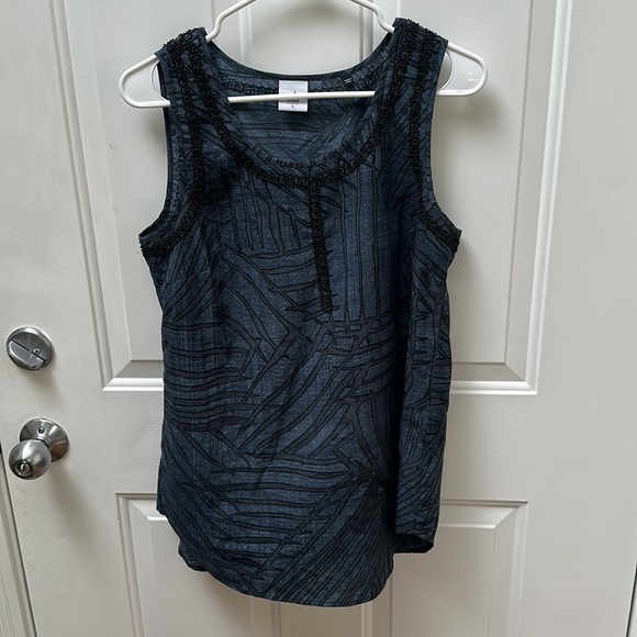 CAbi Beaded Tank Blouse- Size S - Picture 2 of 5